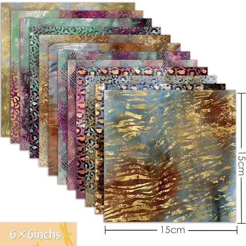 YASMEN Scrapbook Paper Pad, 6x6 Single-Sided Cardstock Paper Pad for Card Making, Journals, Planner, DIY Envelopes, Greeting Cards, Gift Card, Decorative Art Craft -24 Sheets