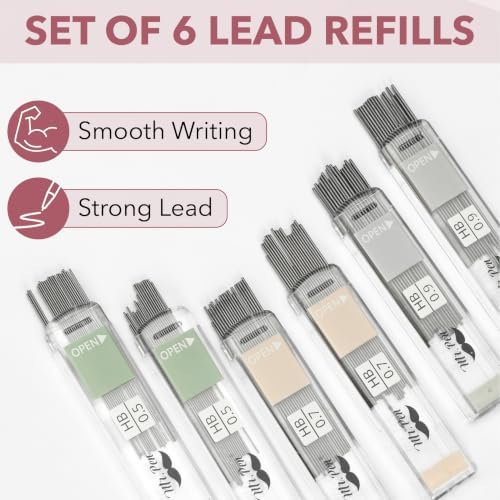 Mr. Pen- Mechanical Pencil Set with Lead and Eraser Refills, 6 Pack