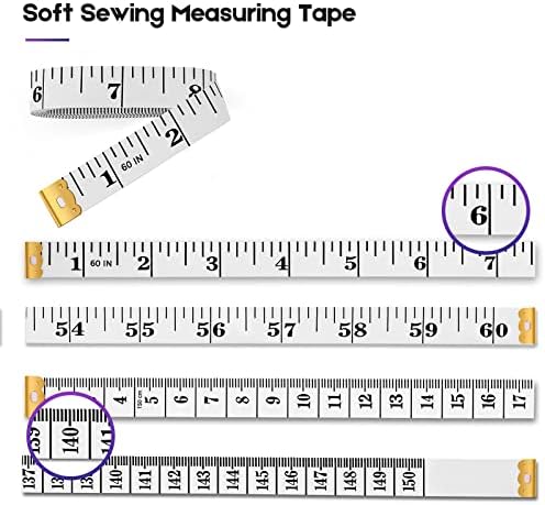 Tape Measure, iBayam Soft Tape Measure 60" Double Scale Body & Sewing,150cm