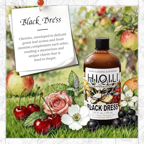 HIQILI Black Dress Fragrance Oil for Home Diffuser & Bath Bomb - 5.07 Fl Oz