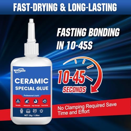 30g Ceramic Glue for Pottery, Waterproof & High-Strength Instant Adhesive