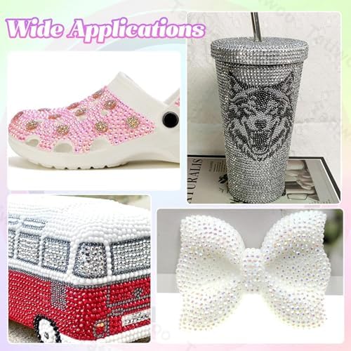 30000Pcs Rhinestones Bedazzling Kit, Resin Rhinestones Gems