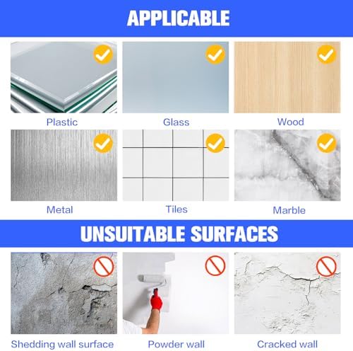 White Double Sided Adhesive Pads,Heavy Duty Mounting Tape,48Pcs 3mm Thickness Pre-Cut Foam Tape,Super-Sticky Black Strong Pads Rectangle Shape Waterproof for Walls Picture, Car, Home, Office