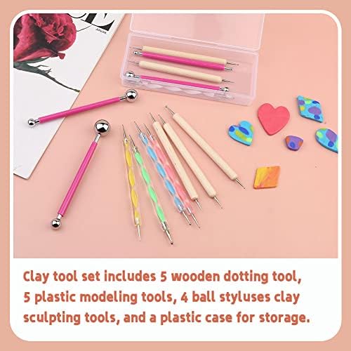 LOKUNN 14 PCS Dotting Tools Ball Styluses Dotting Tools for Painting