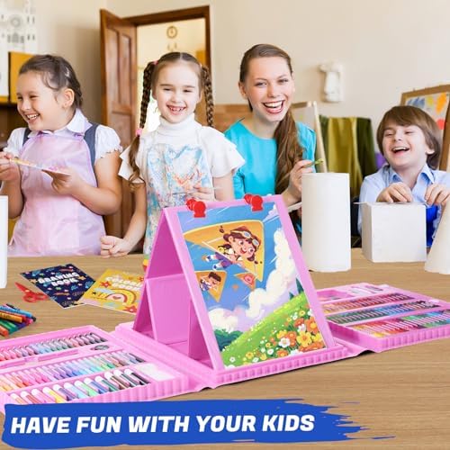 All in One Art Supplies Include Drawing Kit, Origami & Paper-Cutting Crafts