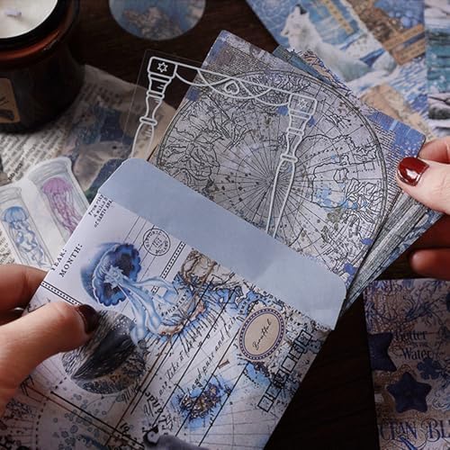 200Pcs Vintage Ephemera Junk Journal Kit, Paper & Stickers for Scrapbooking