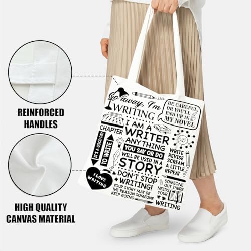 Canvas Tote Bag Gifts for Women Music Dance Sewing Lovers, Double-Sided Print Bags