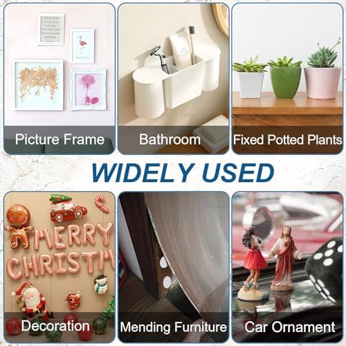 JANYUN 50 Pcs Mounting Putty, 100x25 mm Sticky Dots Poster Putty Clear Sticky Tack
