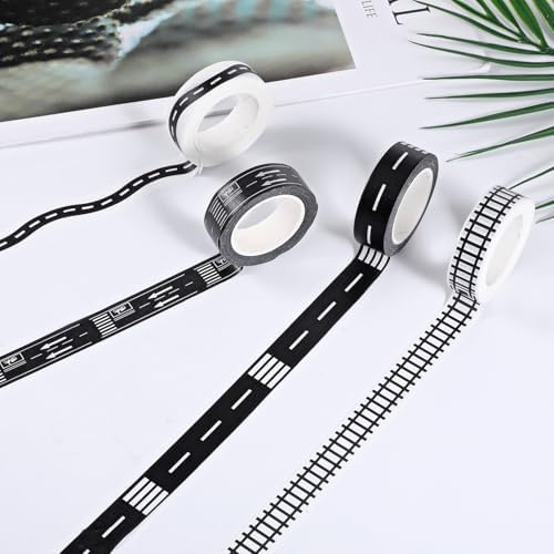 4 Rolls Race Track Tape, Removable Road Tape