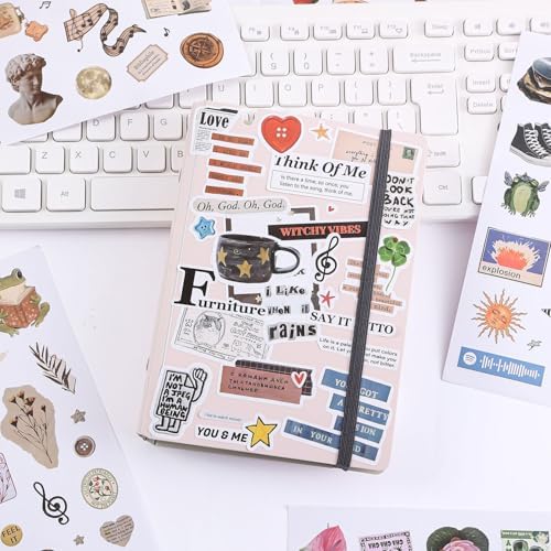 Girl's Korean Sticker Book, Food and Daily Life Theme - 1300+ Cute Dream Style Foodie Stickers, for DIY Scrapbooking Journaling Handbook Decoration Pink