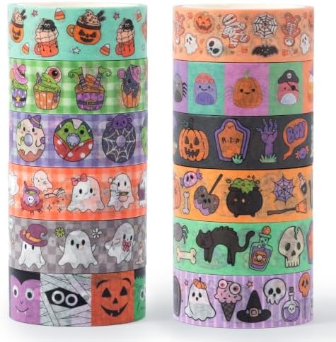 Halloween Cute Washi Tape for DIY Craft Gift Wrapping Scrapbook