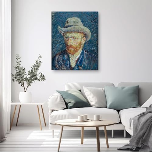 VeGuude Van Gogh Portrait Diamond Art Kits for Adults- Diamond Painting Kits for Adults Beginners,5D DIY Full Drill Diamond Painting Gem Art and Crafts 12x16inch