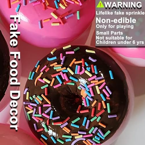 LIKETURE Fake Sprinkles 180G Non-edible Polymer Clay Sprinkles Fake Candy Sprinkles Slime Sprinkles Faux Sprinkles for Resin Slime Add Ins Plastic Sprinkle Nail Art Shaker Card Filler (Multicolor)