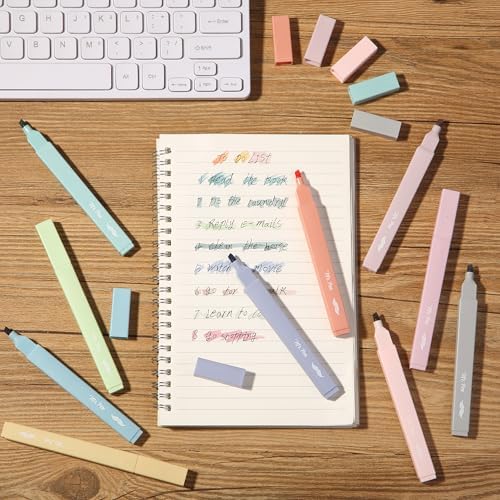 Mr. Pen- Aesthetic Highlighters No Bleed, 10 Pack, Assorted Colors | Chisel Tip, Cute Highlighters Assorted Colors for Journaling, Highlighting, Underlining, Fast Dry, Back to School Supplies