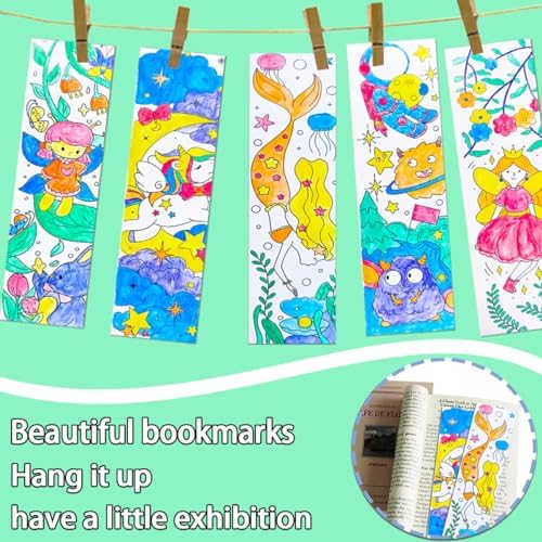 JUNQIU 5Pack Water Color Paint Sets for Kids, Pocket Watercolor Paint Set