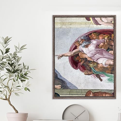 Pixy Canvas Floater Frame 18x48 for 3/4 (0.75) inch Deep Canvas Paintings/Canvas Prints/Wood Canvas Panels/Wall Art/Wall Decor/Home Decor/Artwork (Gray Oak, 18 x 48 inch, Portrait)