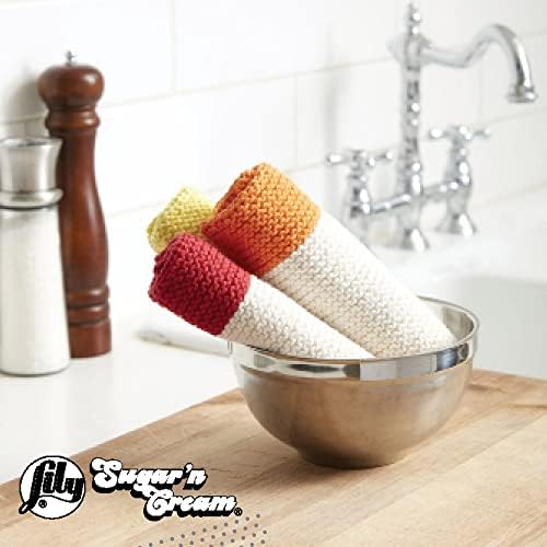 Lily Sugar'n Cream Cone Cotton Yarn for Dishcloths, Freshly Pressed