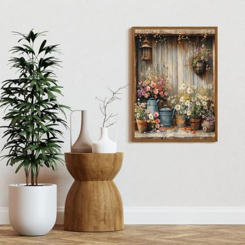 retro floral Diamond Art Kits for Adult Diamond Painting Kit for Beginner
