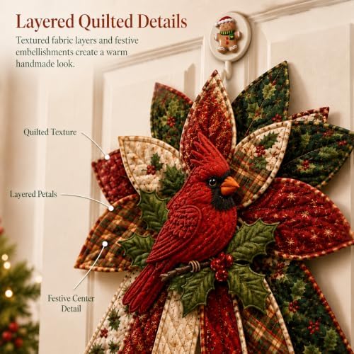 Giltpeak Quilted Door Hanger Kit, Christmas Door Hanging DIY Sewing Kit，A