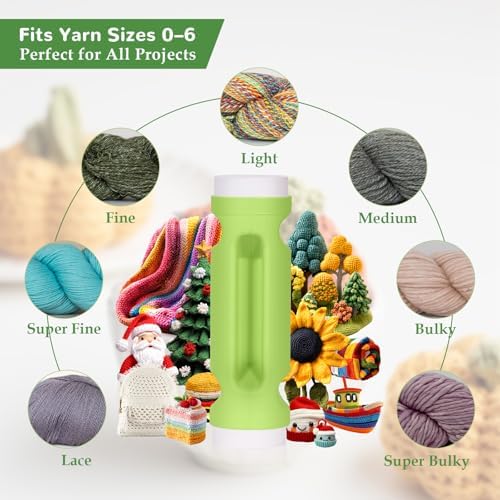 Crochet Loop Guide for Beginners, Crochet Holder with 6 Replaceable Sponges