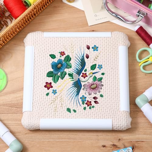 Janinka 3 Pcs Embroidery Hoop Cross Stitch Frames and Hoops, Green