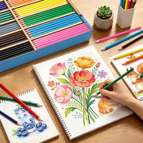 336 Count Colored Pencils Bulk, Colored Pencils for Kids 12 Assorted Colors