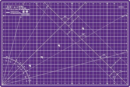 Elan Cutting Mat A3 Pink & Purple, Self Healing Cutting Mat 12x18 Inch, 5-Ply Craft Board Pink, Hobby Board for Crafts 12x18 Inch