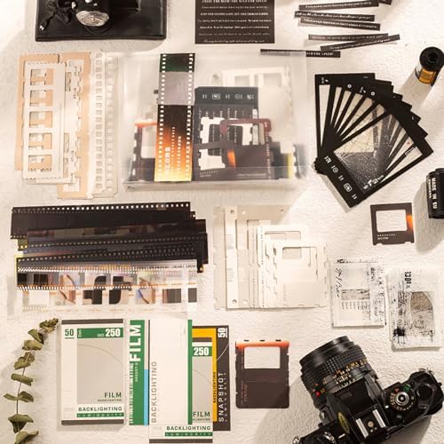 Doraking 94PCS Film Scrapbook Paper Packs for Journaling Supplies Planners