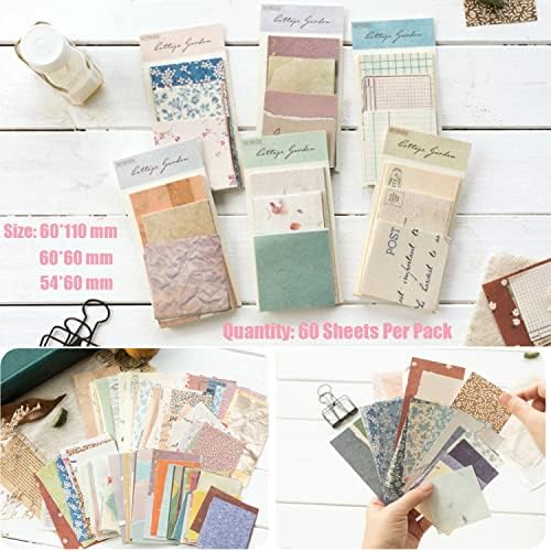 BLEDS 501PCS Vintage Junk Journal Kit, Aesthetic Scrapbook Supplies
