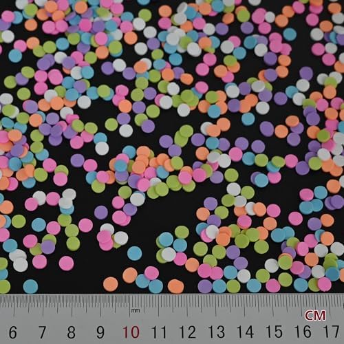 LIKETURE Fake Sprinkles 110G Non-edible Polymer Clay Sprinkles Fake Candy Sprinkles Slime Sprinkles Faux Sprinkles for Resin Slime Add Ins Plastic Sprinkle Nail Art Shaker Card Filler (Brown)