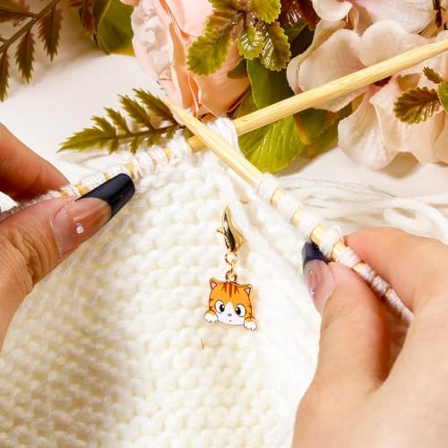 DoreenBeads Cat Stitch Markers for Crocheting and Knitting