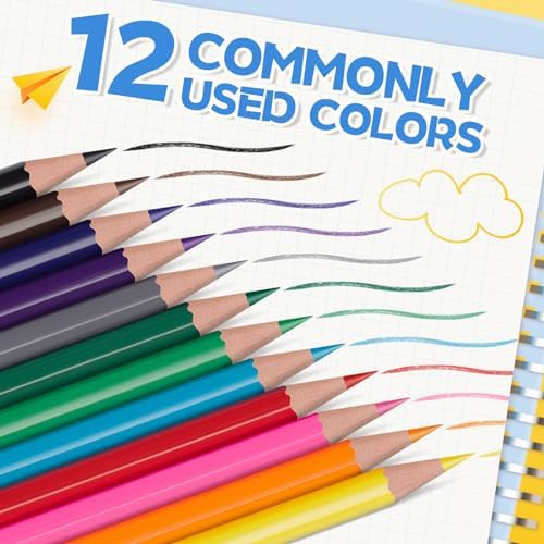 36 Pack Colored Pencils, Color Pencils Bulk for Kids Classroom, 432 Count | 12 Vibrant Colors, Pre-Sharpened, Back to School Supplies, Teachers Must Haves, Classroom Essentials & Prize & Art Supplies