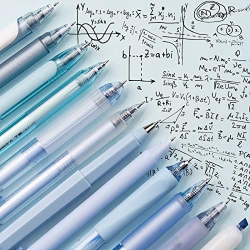 Four Candies Cute Blue Pens, Black Gel Ink, Ocean - 12ct, 0.5mm Fine Point