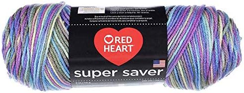Craft County Size 4 (Medium) 100% Acrylic Fiber Yarn – Variety of Color and Pattern Options – for Crochet, Knitting, and Weaving (Monet Print)