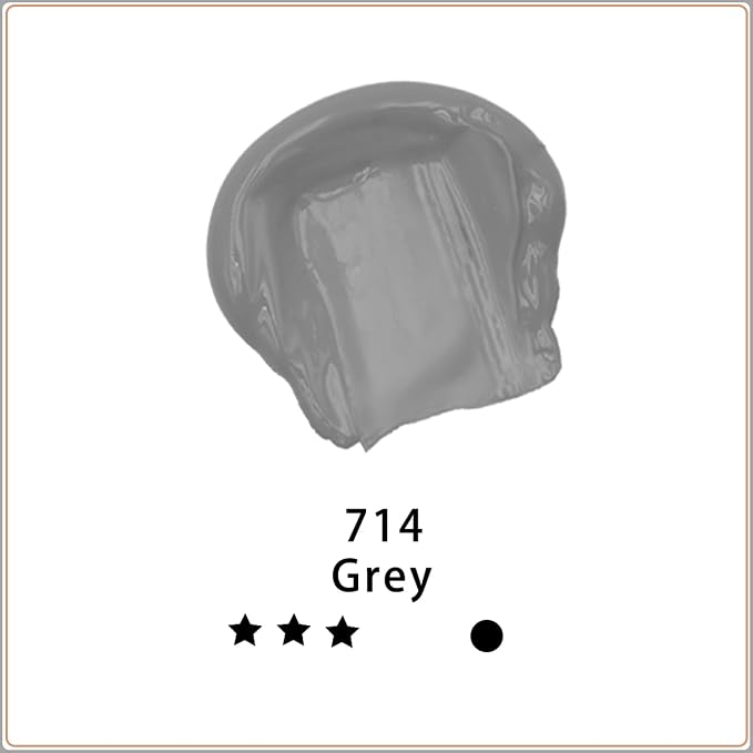 Artecho Grey Acrylic Paint 500ml / 17oz Large Bottle