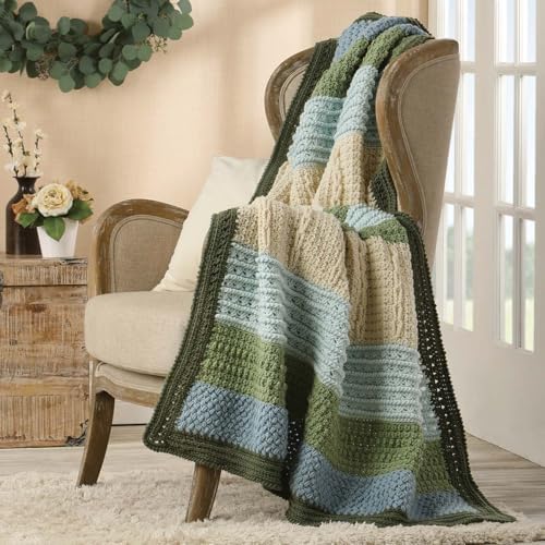 Herrschners Hydrangea Afghan Crochet Kit