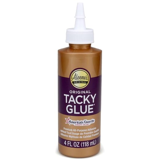 All-Purpose Tacky Glue – Premium Adhesive for Crafts, Jewelry, and Household Repairs – Original 4 Oz. (1 Bottle)