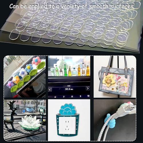 480 Pcs Gel Glue Dots, Double Sided Sticky Dots Clear, Removable Adhesive Dots, Sticky Tack, Museum Putty Stick, Mounting Putty for Balloons Crafts DIY Festival Party Decoration
