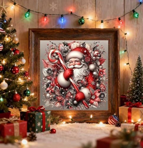 TCDZMYGS 6 Pack Christmas Diamond Art Kits for Adults,Diamond Painting Kits
