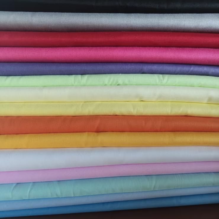 Cotton Fabric DIY Making Supplies Quilting Patchwork Fabric Fat Quarter Bundles DIY for Quilting Cotton Patchwork Cushions (16COLORS, 9.8" x 9.8")