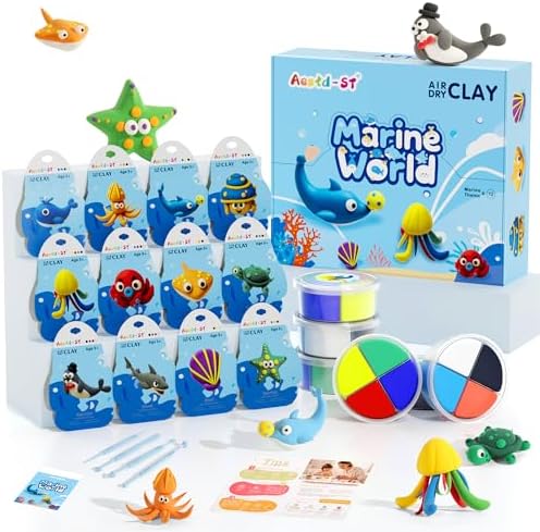 Aestd-ST Air Dry Clay Kit - Ocean Theme, Modeling Clay for Kids