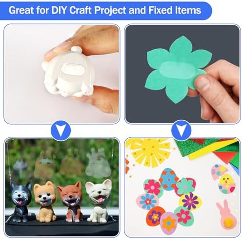 JANYUN 140 Pcs Mounting Putty, Double Sided Sticky Dots Poster Putty Clear
