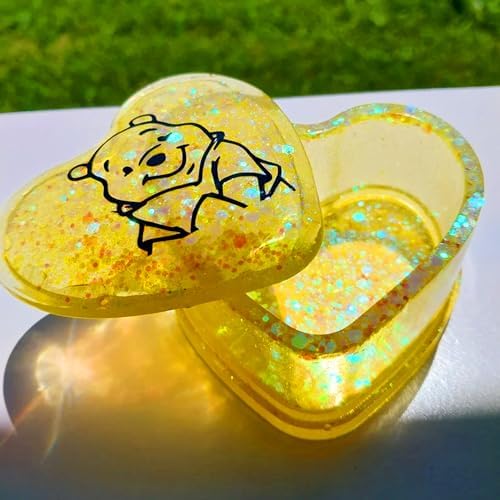 HEMOER Yellow Opal Glitter 100g/3.5oz, Cosmetic Mixed Hexagon Chunky & Fine Craft Glitter Resin Sequins for Epoxy Glass, Resin Art, Body, Hair, Face, Nail, Tumbler, Festival Party