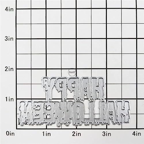 Happy Halloween Metal Cutting Dies for Card Making
