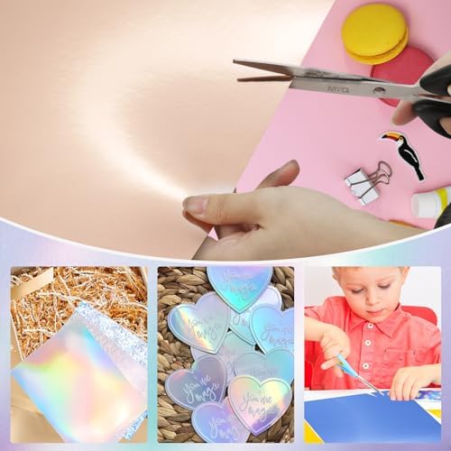 30 Pack Metallic Cardstock Paper Sheets 8" x 12" 250gsm/92lb
