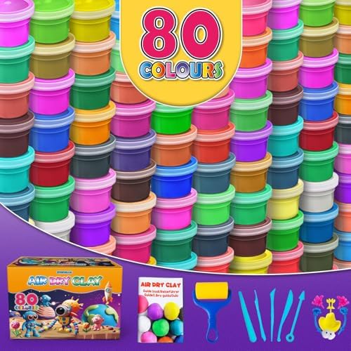 ESSENSON Air Dry Clay, 80 Colors