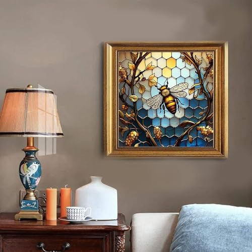 xackcme Paint by Numbers for Adults Bee - Bee Paint by Number on Canvas