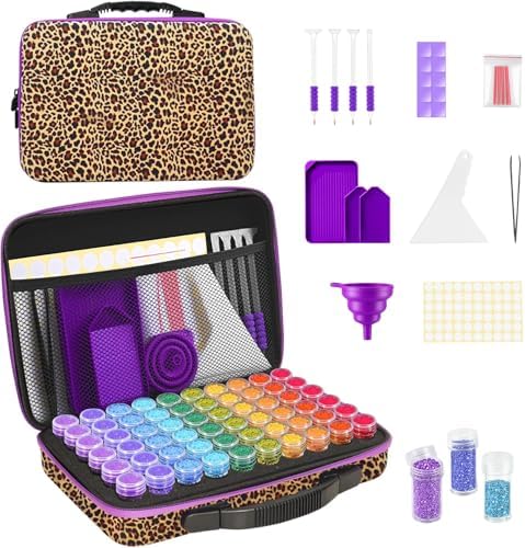 ZORETCO Diamond Painting Storage, 60 Containers Diamond Art Kits for Adults