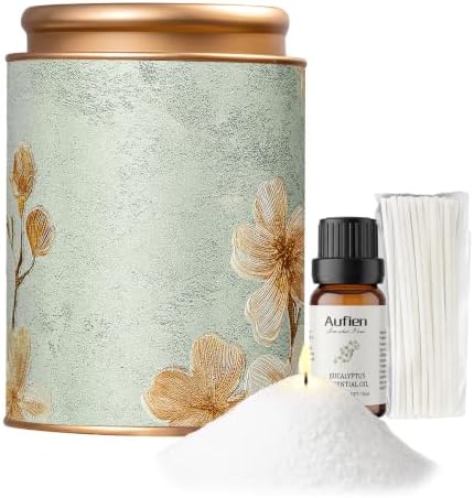 Aufien Candle Sand with Wicks, 14 Oz Pearled Candle, DIY Bead Powder Sand Wax Making kit Refillable Non Toxic for Handmade, Mother's Day Wedding and Halloween Christmas Decorations