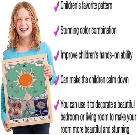 DOTSOPS 6 Pack Tarot Cards Diamond Painting Kits Art Adults Painting Kit